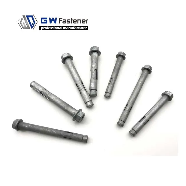 M6 M8 M10 M12 M16 Sleeve Anchor Yellow Zinc Hex Flange Nut Dynabolt