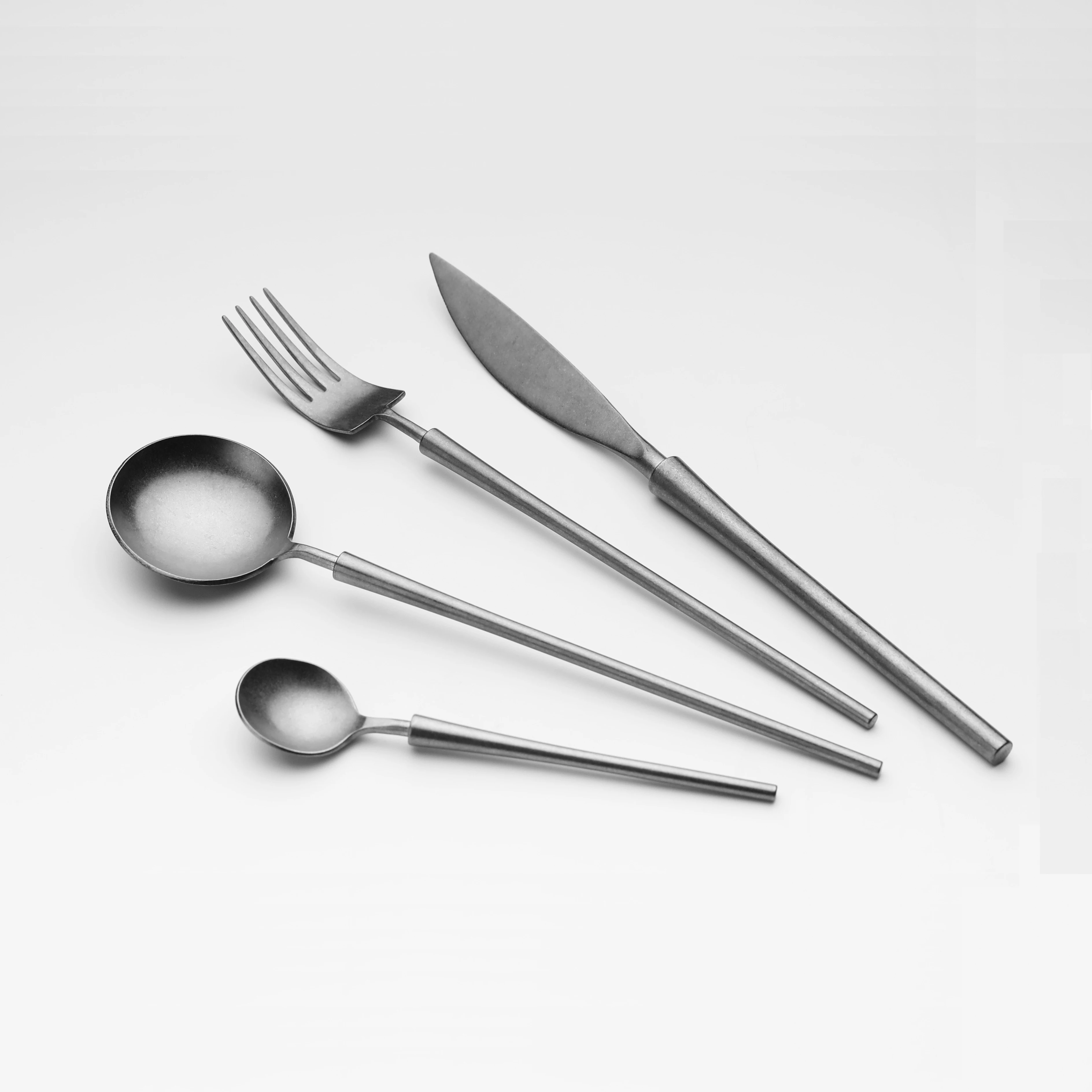 Vintage german steel spoon and fork set flatware for wedding and restaurant stocked ready to ship