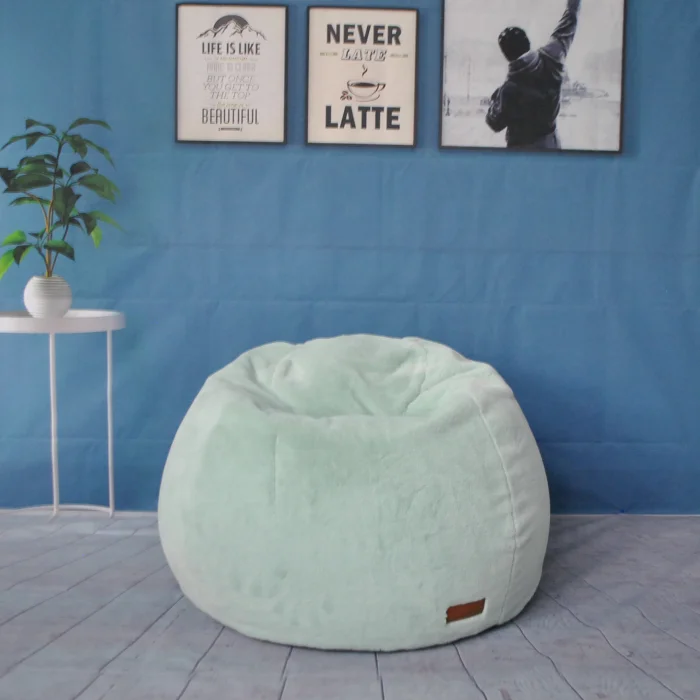Rabbit Fur Round Bean Bag baby bean bag