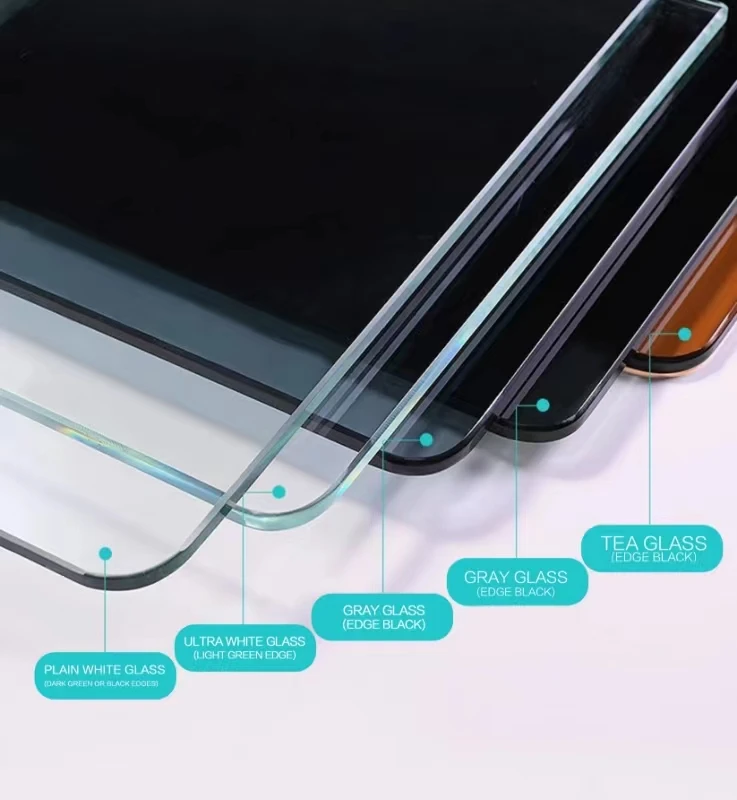 Hot Sale Curtain Wall Double Glazing Insulated Glass Double Reflective Low E Clear Tempered Glass Decoration 4-12mm thickness