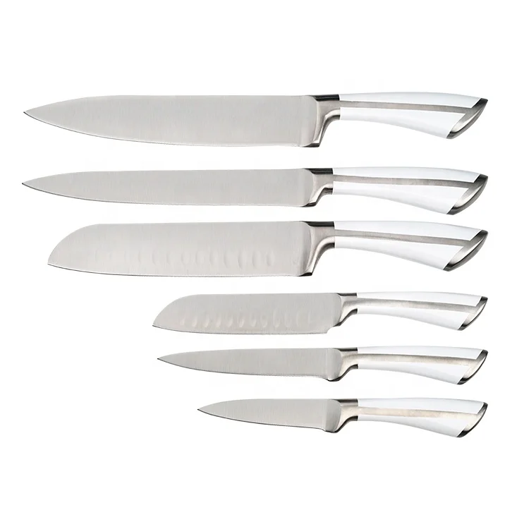 6 шт./комплект, Профессиональные Кухонные ножи из нержавеющей стали