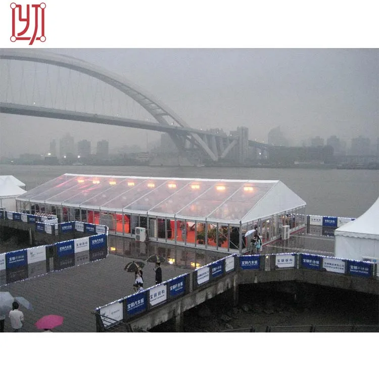 Cheap outdoor permanent 20x30 20x32 large clear pvc roof aluminum alloy romantic marriage marquee party tent