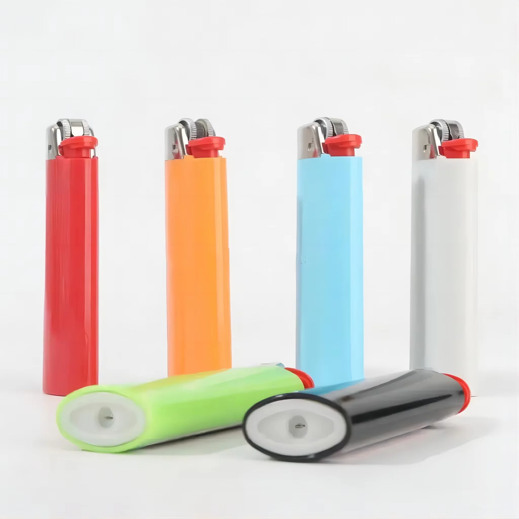 Wholesale J26 Lighters Custom J6 Lighters Big Size Rechargeable Plastic Lighters 50+3pcs Per Pack for Parties and Smoking