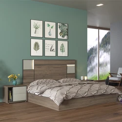 Мебель для спальни из Гуандуна, деревянная кровать, двухспальная кровать из МДФ, дизайн с ящиком для хранения