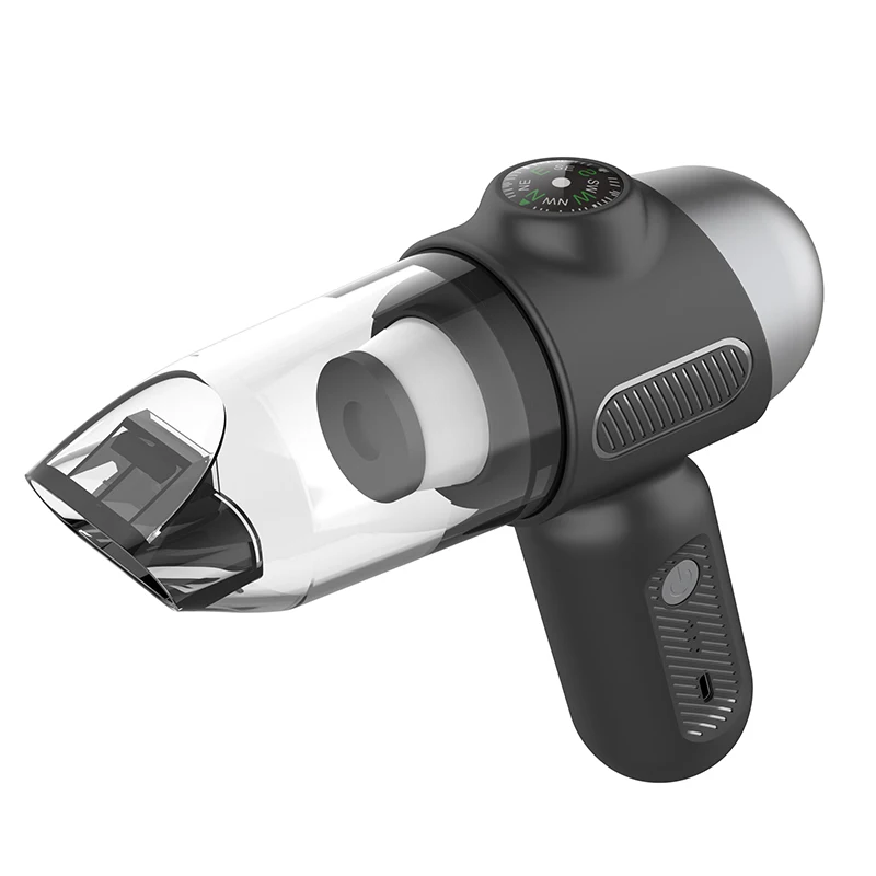 14000pa Multifunction Car Vacuum Cleaner And Air Duster, 2 in 1 Portable Powerful Wireless Auto Vacuum Cleaner With  Compass