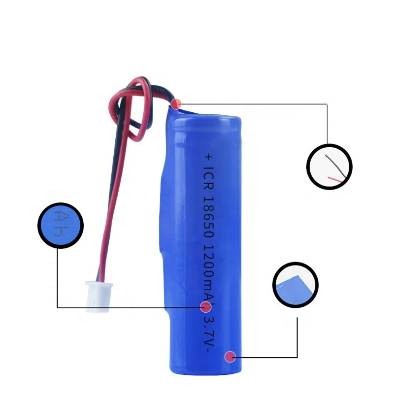 High capacity 1500mAh rechargeable 3.7v Li-ion 18650 lithium ion battery