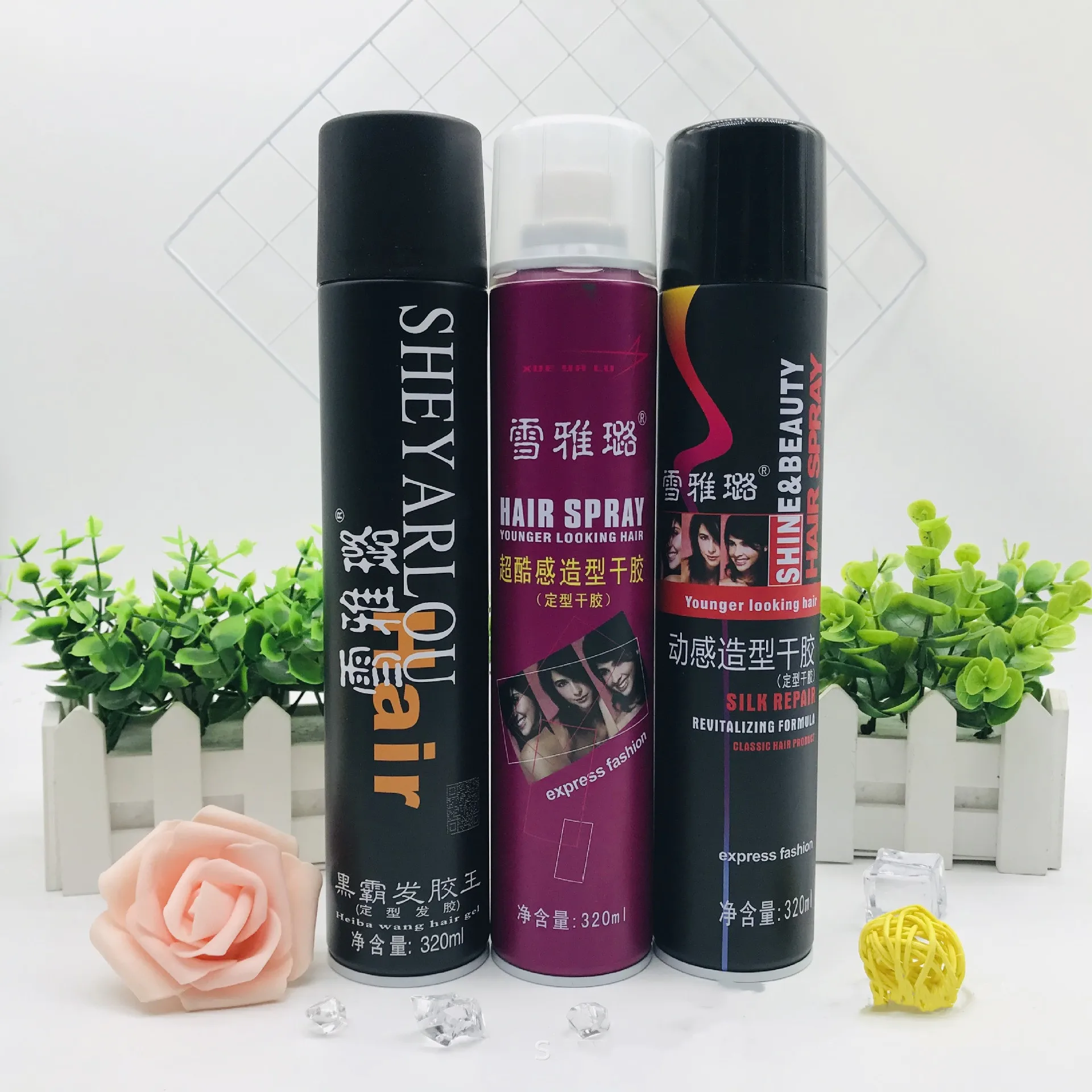sabalon hairspray series custom strong hair styling products keratin hairspray plump texture spray dry glue