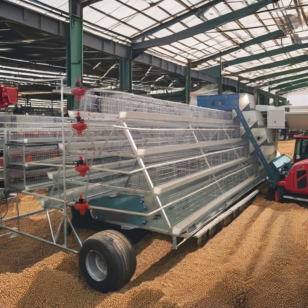 4 Tiers Chicken Egg Layer Battery Cage For Tanzania Poultry Farm