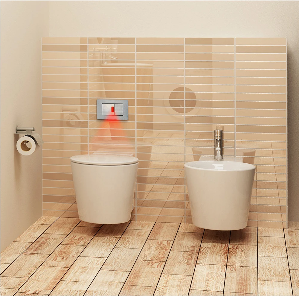 Bathroom fine quality cheap wc sanitary ware Infrared ray induction gravity flushing wall hung smart toilet hide tank
