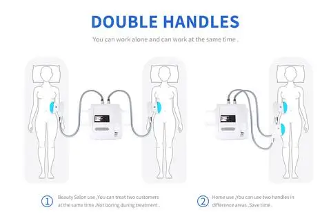 Двойной вакуумный аппарат для замораживания жира, удаления целлюлита, прибор для похудения в форме тела