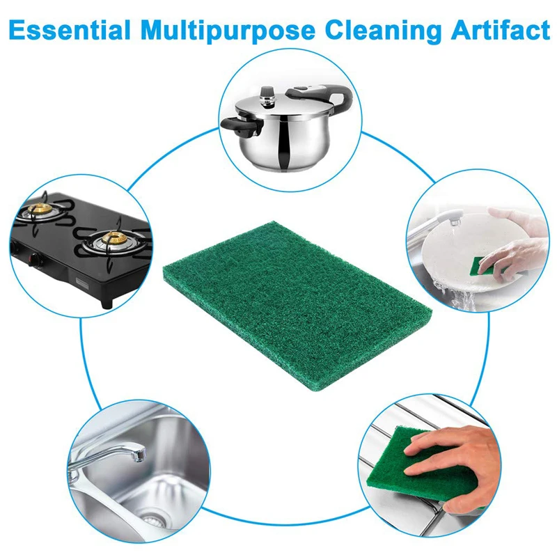 2023 Durable 8pcs/bag Sponge Eco-friendly Cleaning Scouring Pad Domestos Kitchen Washing Sponge  for Dish Cleaning