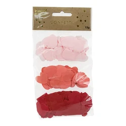 612012  3 in 1 mix Confetti Red Star Heart Shape Paper Confetti 2*2cm Decoration Multi color Party Decoration
