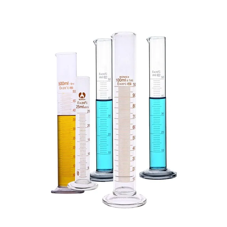 250ml Lab Clear Glass Graduated Measuring Cylinder With Cheap Price