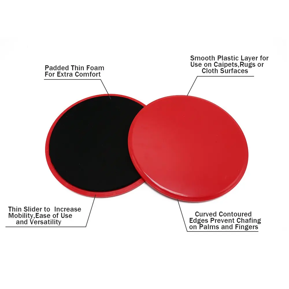 
Exercise Dual Sided Gliding Discs Core Sliders with custom logo 