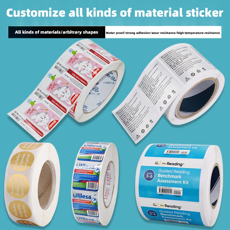 Manufacturer High Quality Eco-Friendly transparent rose gold sticker adhesive self waterproof paper