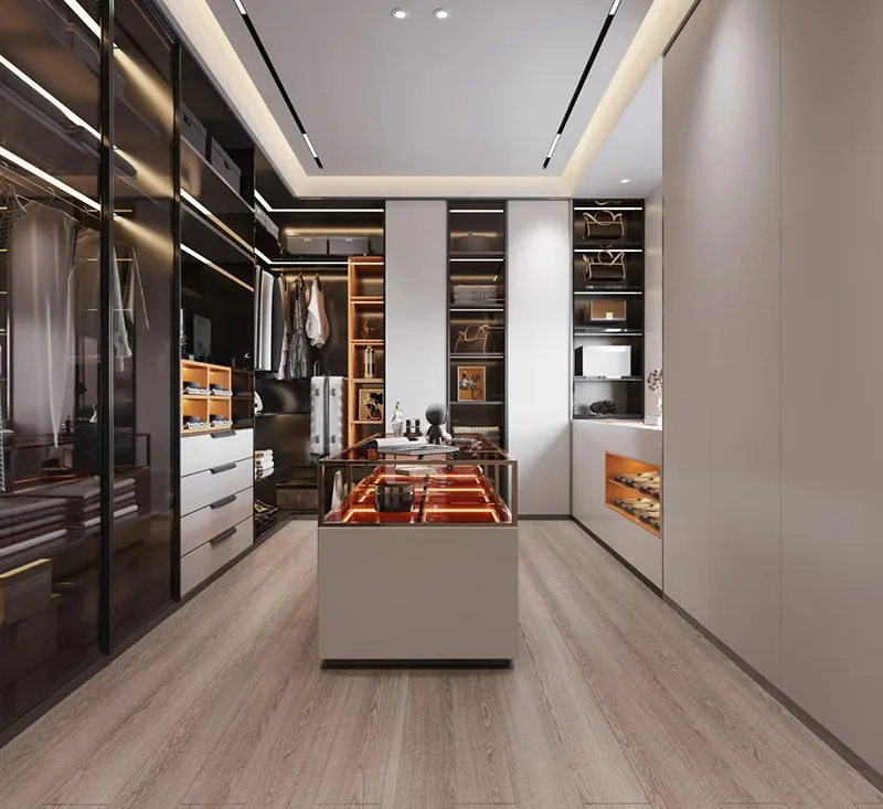 HQSLP clothes storage custom solid wood wardrobe doors wardrobe prices bedroom closet wood wardrobe cabinets