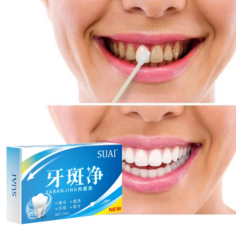 SUAI Teeth Whitening Essence Powder Clean Oral Hygiene Whiten Teeth Remove Plaque Stains Fresh Breath Oral Hygiene Dental Tools