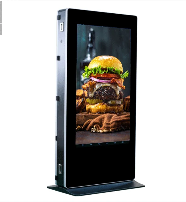 86/98/110 дюймов цифровая доска Digital Signage IP65 водонепроницаемый HD ЖК-киоск наружный ЖК-дисплей монитор рекламный экран