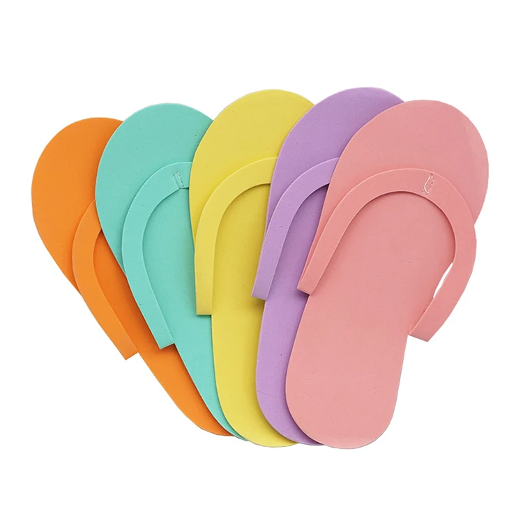 Factory wholesale Custom Colorful Unisex Pedicure Flip Flops EVA Slippers Hotel Slippers Disposable Flip Flop