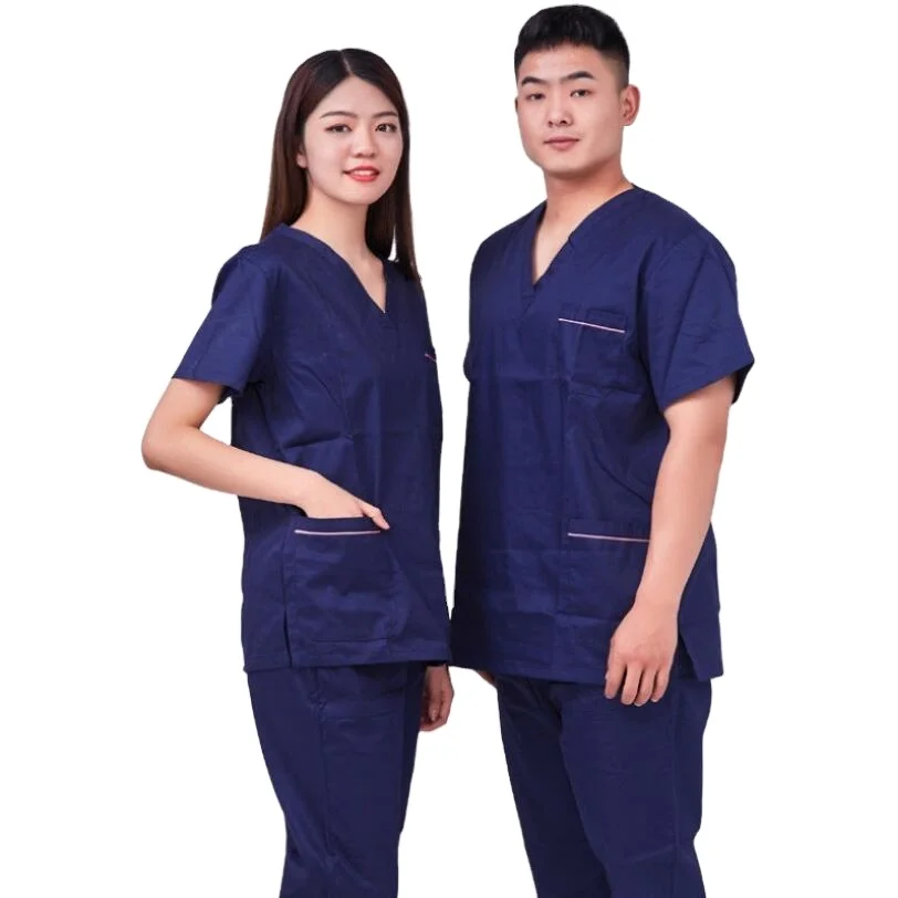 Eco-Friendly Polyester Cotton Hospital Medical Wear Uniforms Sets for Nurses and Doctors