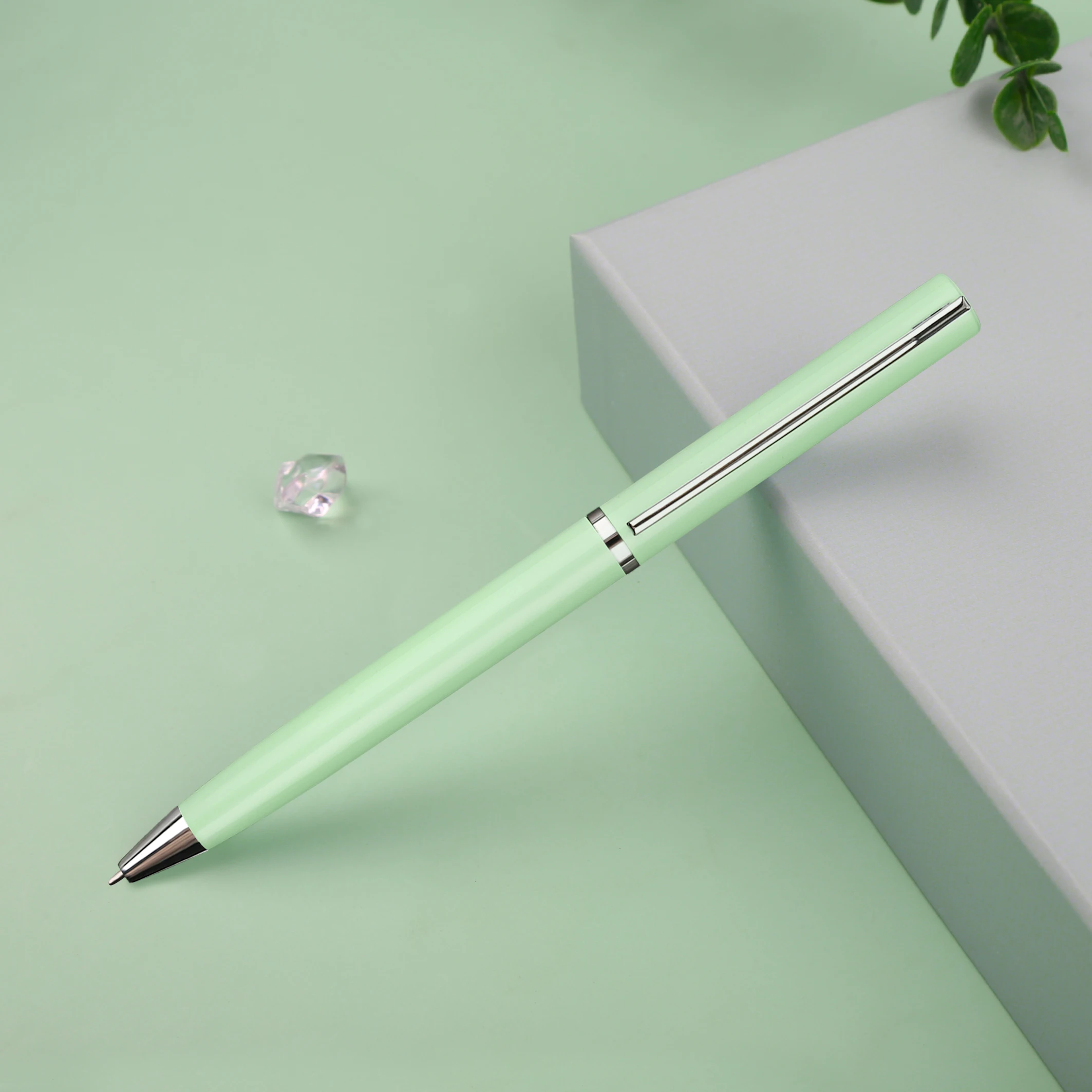 TTX Wholesale White Metal Sublimation Printing Ballpoint Pens Blank Press Office School Pen