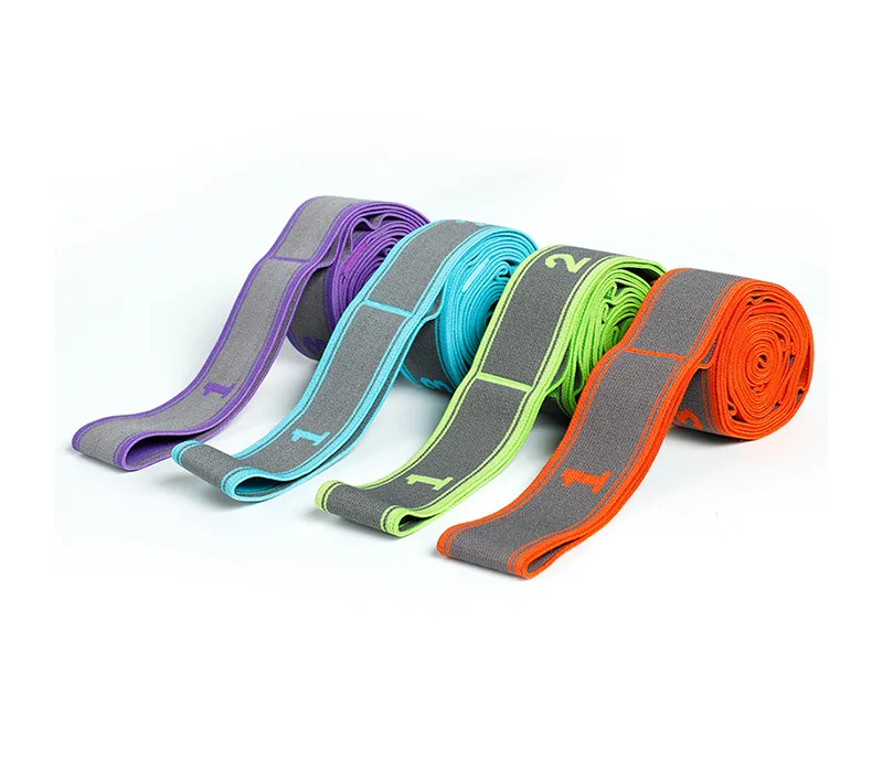Resistance Bands  Yoga stretching belt fitness tension multi-functional nine grid elastic belt