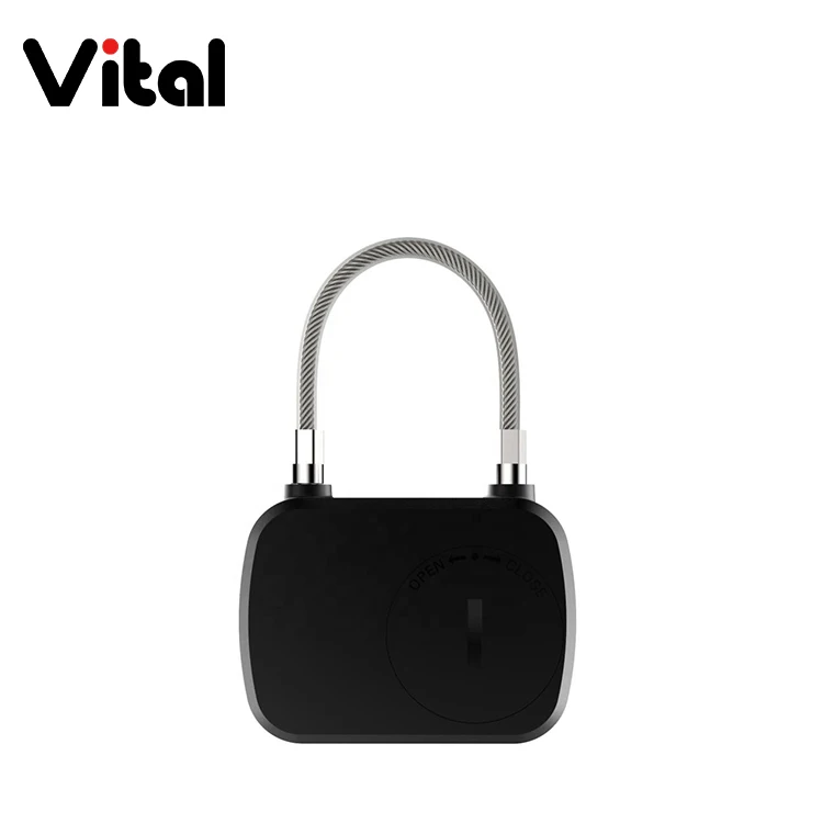 2019 New arrival vital Smart Lock Fingerprint luggage Padlock smart fingerprint padlock for Backpack Bike Gym Drawer Locker Home