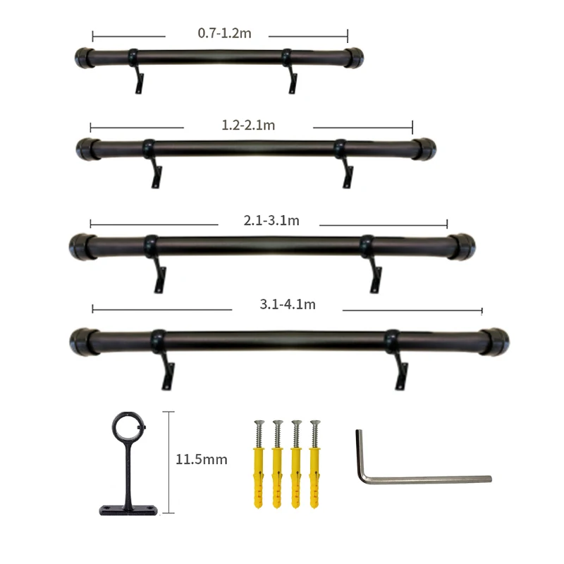 Curtain Twisted Pole Elegant Curtain Rod Ends Retractable Single Premium Curtain Rods And Holder For Windows