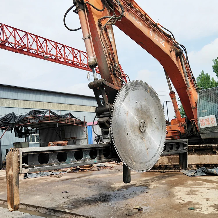 Factory sales Excavator Rock Saw for Stone Cutting rotated to cut rock concrete or frozen ground