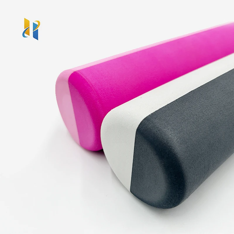 Free Sample Custom Printed Fitness Equipment Two Color Lamination Yoga Exercise Massage Foam Roller For EVA Yoga Foam Roller