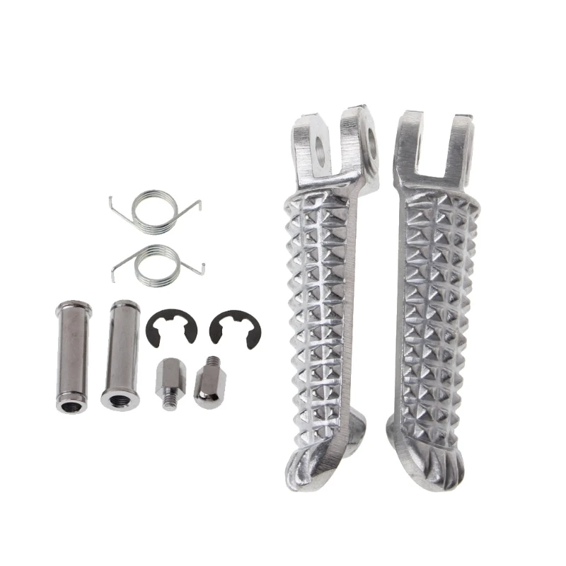 REALZION Motorcycle CNC Aluminum Front And Rear Footrest Footboard Step Floorboards Foot Pegs Pedal For YAMAHA YZF R1 R6 R6S