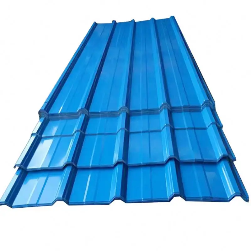 High quality cold rolled steel plate sheet color coated aluminium galvanized 22 gauge corrugated Steel Roofing Sheet