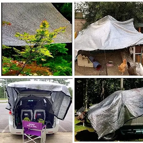 Aluminum Shade Cloth UV Greenhouse Inside Shading Net