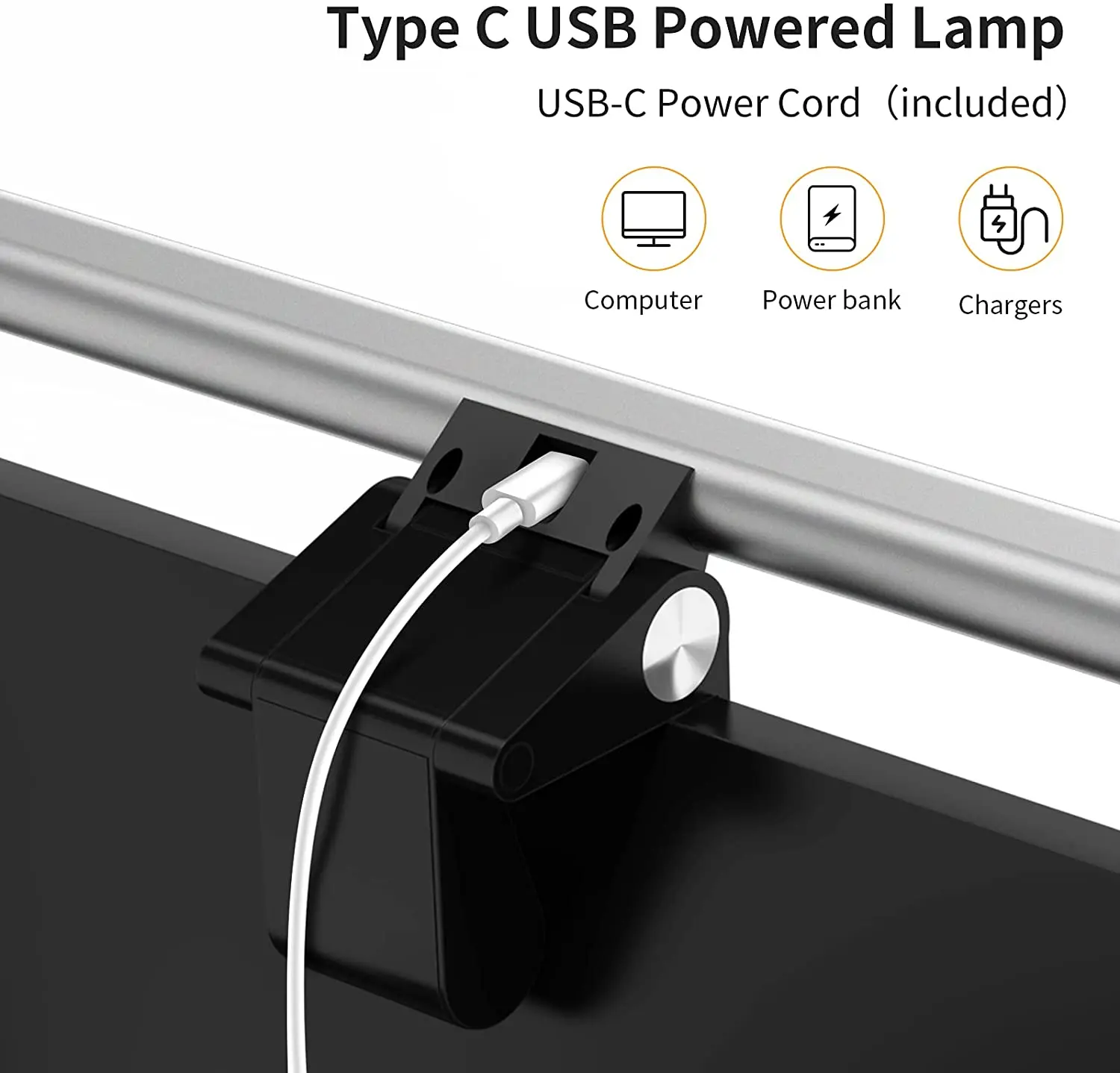 1080P USB-порт с сенсорным управлением ночная защита глаз компьютерный светодиодный экран подвесной светильник веб-камерой для домашнего офиса