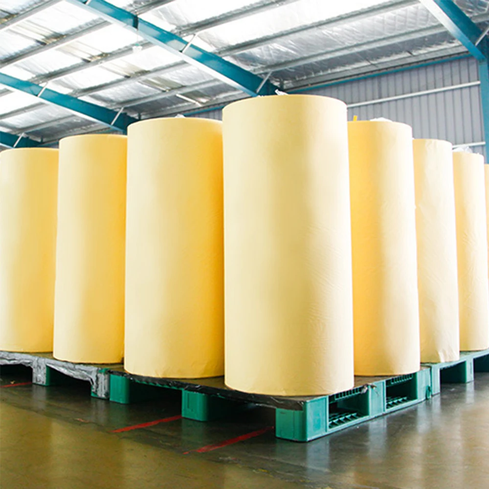 Professional india market masking tape jumbo roll thermal tape 150 degrees 140mic yellow color for house