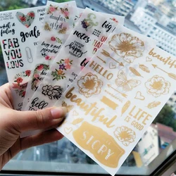 Large Rub on Transfers for Furniture Home Decor Transfers Furniture and Craft Decals Floral Home Diy Transfer Sticker decal