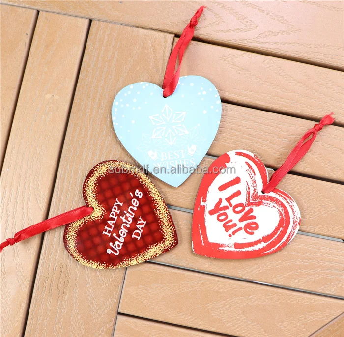 MDFSUB Christmas Wooden Decoration Hanging Ornament Sublimation Ornament Blank in stock Blank Sublimation Mdf Christmas Ornament