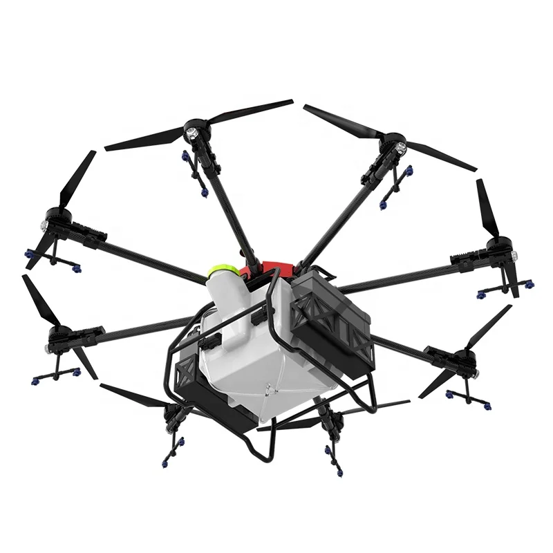 Dual Antenna Control Auto Spreader Agricultural Drone Sprayer Aircraft With Tank
