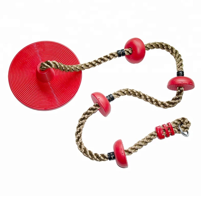 2020 newest arrival custom cheap climbing rope indoor or outdoor plastic kids disc swing seat