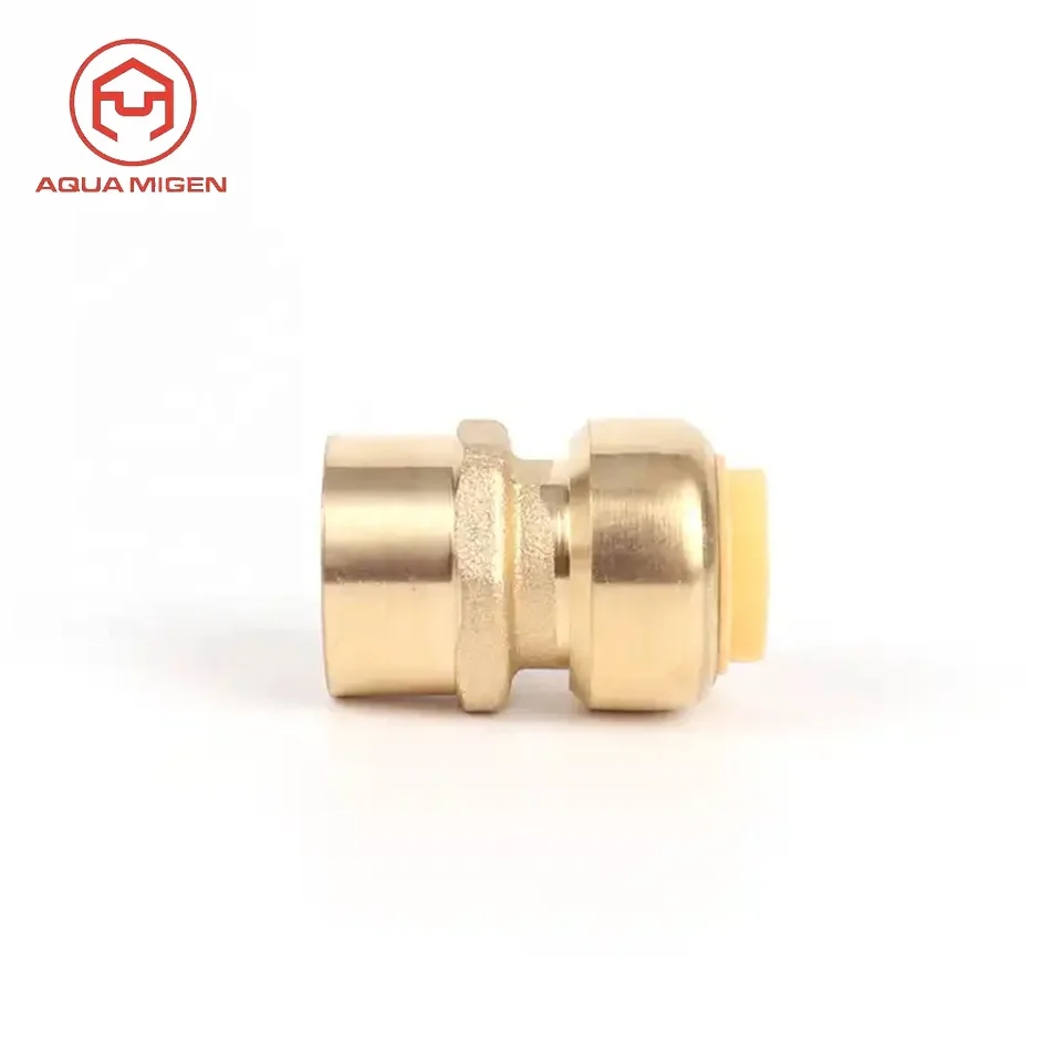 Professional Manufacture Gas Meter Connector Cross Water Female Thread Plumbing Press Pex Air Pipe Brass Fittings