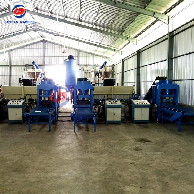 Palm shell wood sawdust charcoal compress briquette machine