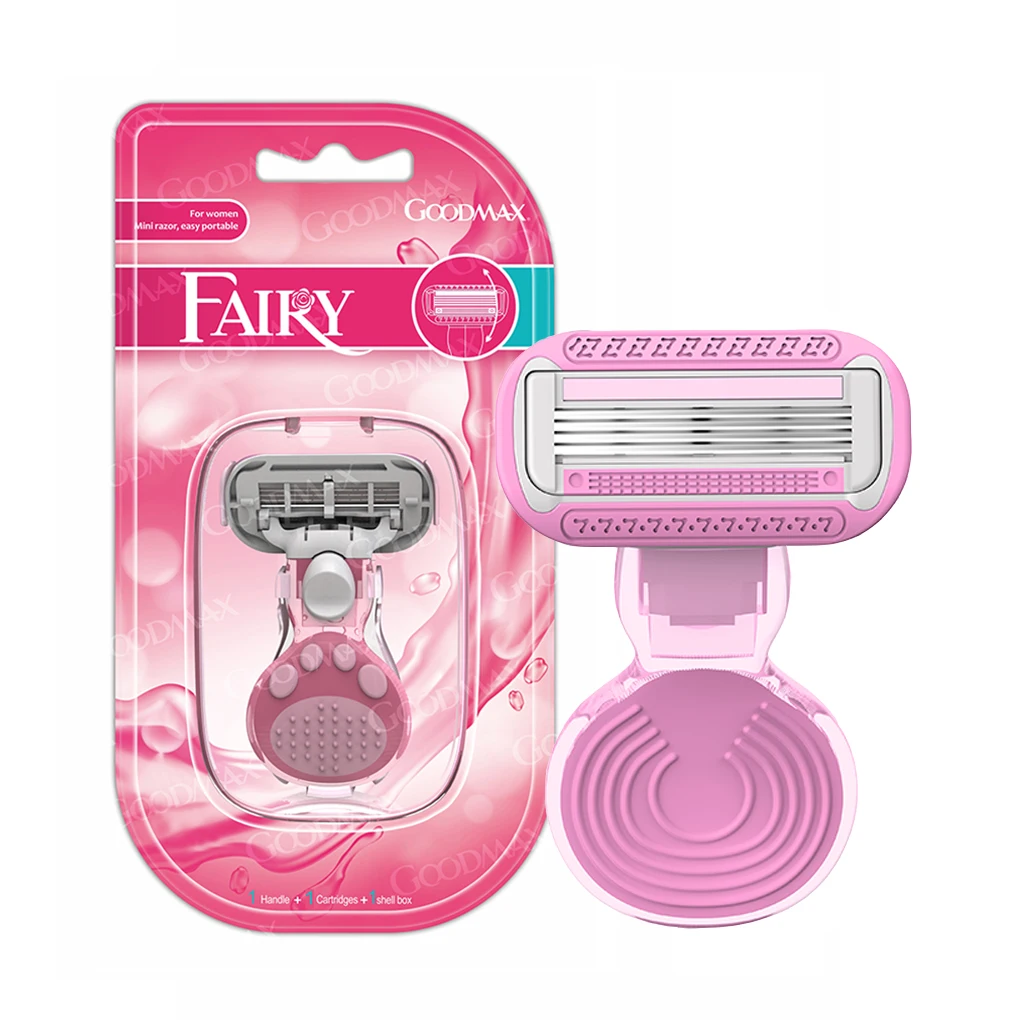 GoodMax Mini Razor Shaver Four Blades Sensitive Face Razors for Women