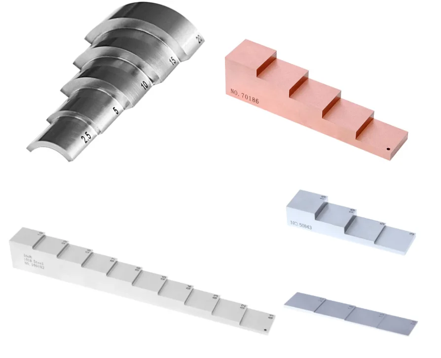 NDT Manufacturer OEM Metric 90 Curved 5 Steps Block Step Block