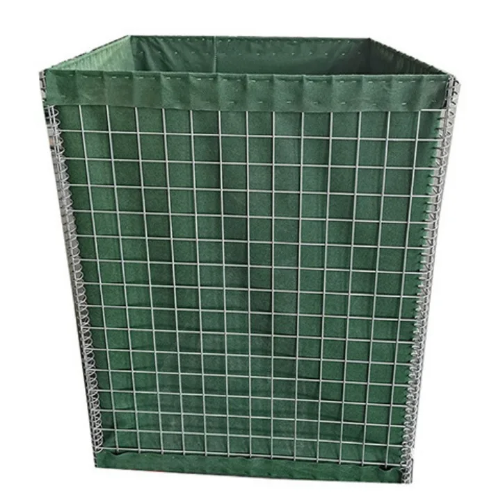 Gabions Welded for Construction of Fortification Barrier - Anti Blast Defence Gabion Walls - Flood Control Wall