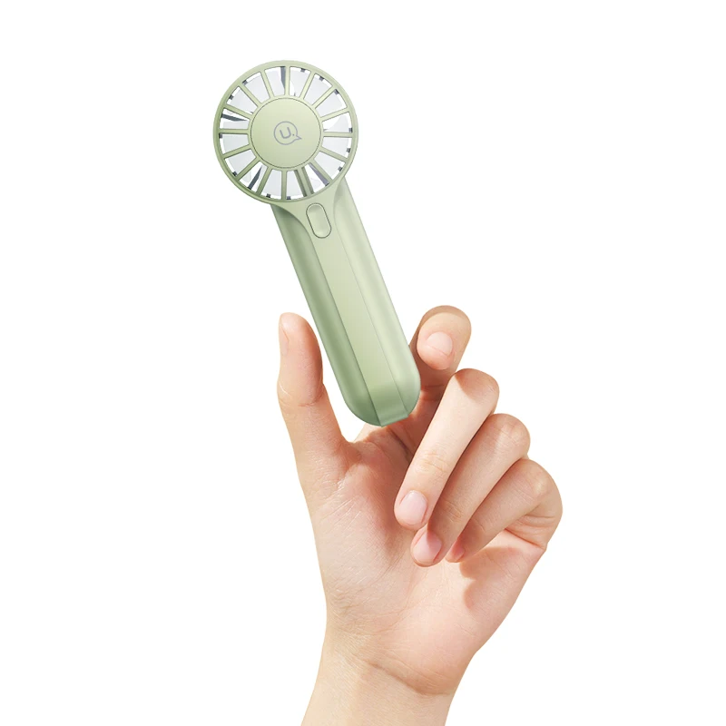 USAMS 2024 Foldable Rechargeable Personal Cooling Quiet Cute Desk Fan Powerful Handheld Mini Portable Fan for Travel Makeup