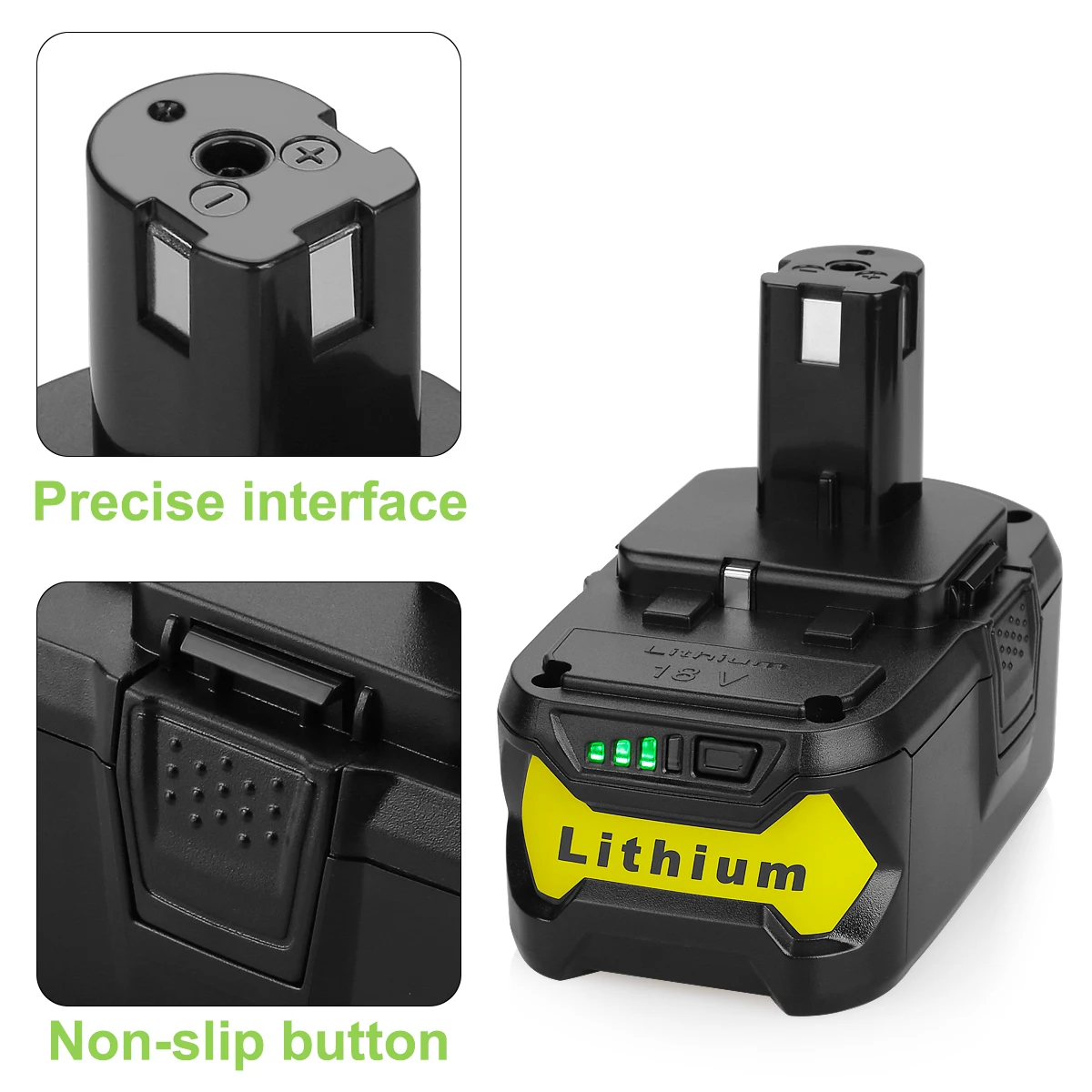  Сменный аккумулятор высокой мощности ryobi 18 в P102 P103 P105 P107 P108 P109 электроинструмент литий-ионные батареи для