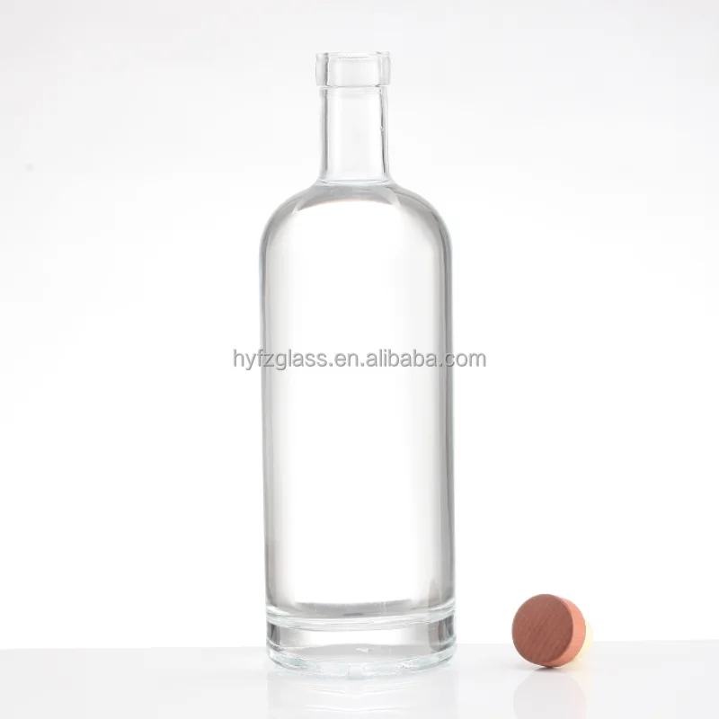 Ruisheng Wholesale 500 Ml 750ml Super Flint Tequila Whiskey Brandy Spirit Glass Bottle With Stopper