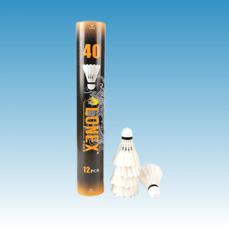 Super Durable High Quality Goose Feather Shuttlecock Original Class a Model with Cork Head Goose Feather Ball