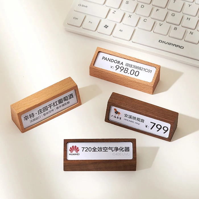Деревянная бирка держатель для бумаги подставка дисплея Настольная мини-бирка украшений вина с карточкой wppo