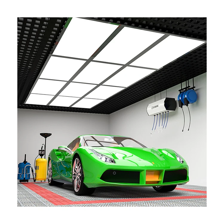 Twelve-palace Lattice Waterproof Led Panel Lights Car Repair Inspection Spot Panel Lights Detailing Light Car Showroom Lamp